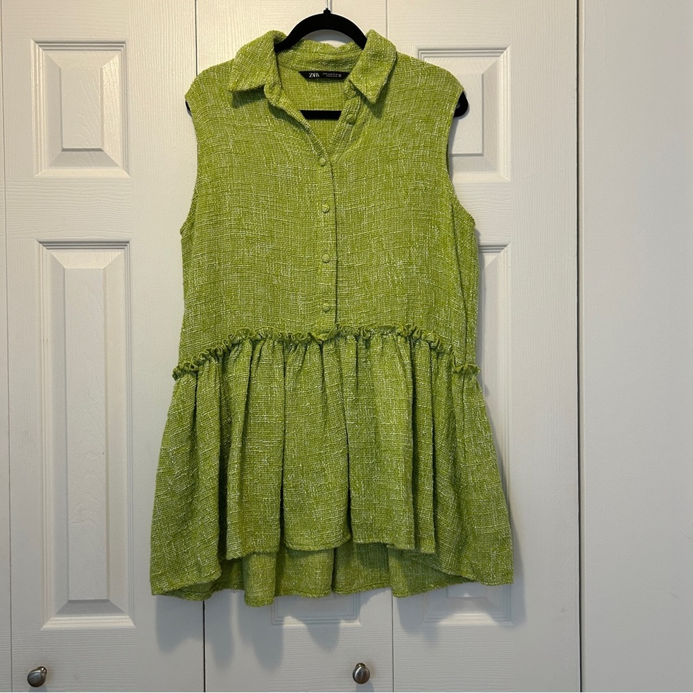 Zara Sleeveless dress with collar